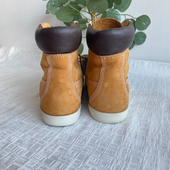 Timberland Flannery 6" Sneaker Boots Wheat Nubuck Sz 9 - Picture 5 of 15